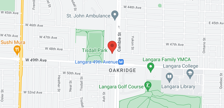 map of 705 6383 CAMBIE STREET